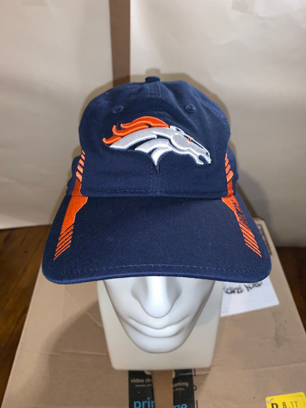 Denver Broncos New Era Women's Navy Blue Adjustable Baseball Hat NFL